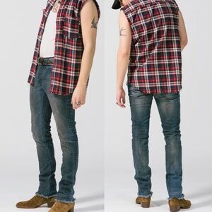 NWT Six Week Residency‎ Desert Oasis Indigo Skinny Denim Jeans Size 29 Dark Blue